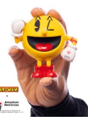 Red Cross x Pac-Man 45th Anniversary Gashapon Toy